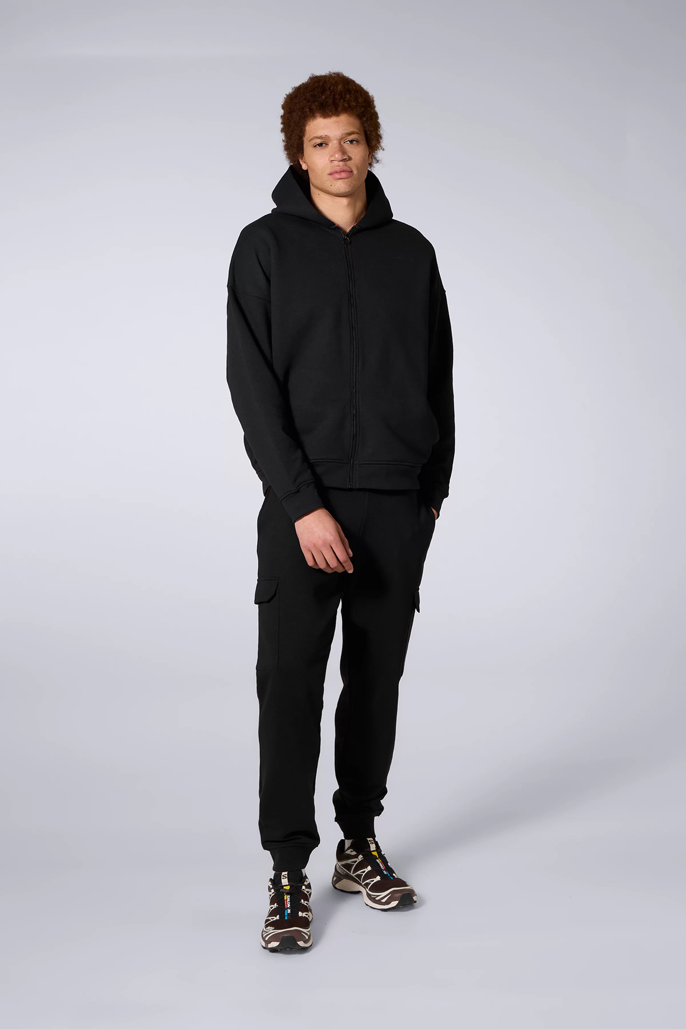 Hoodie Zippé Titus Mixte Black