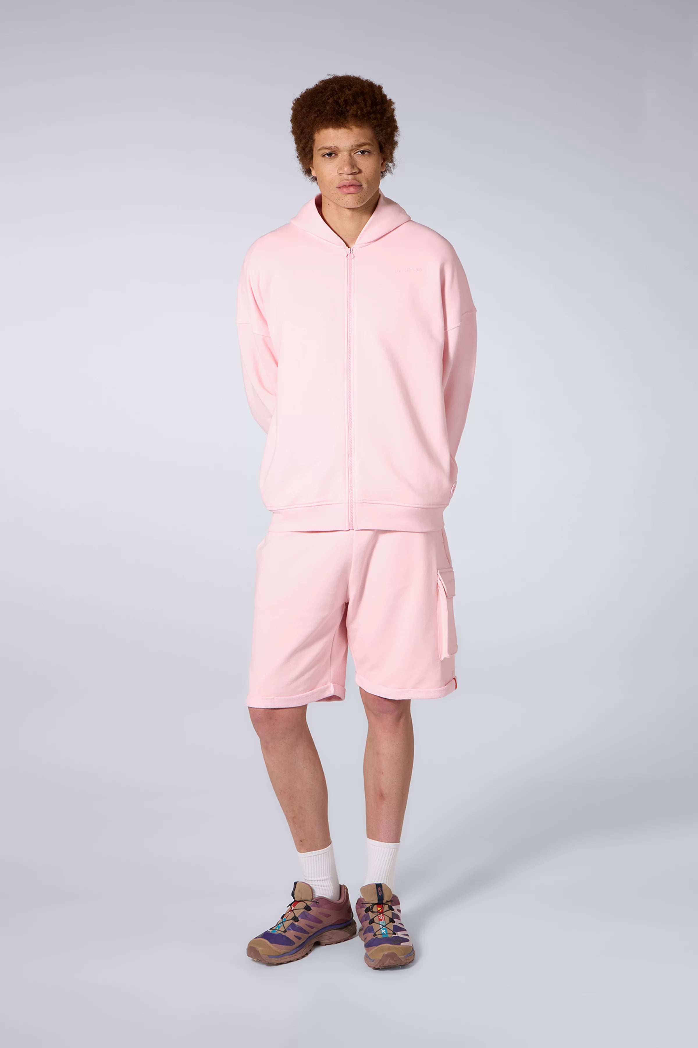 Hoodie Zippé Titus Mixte Blush