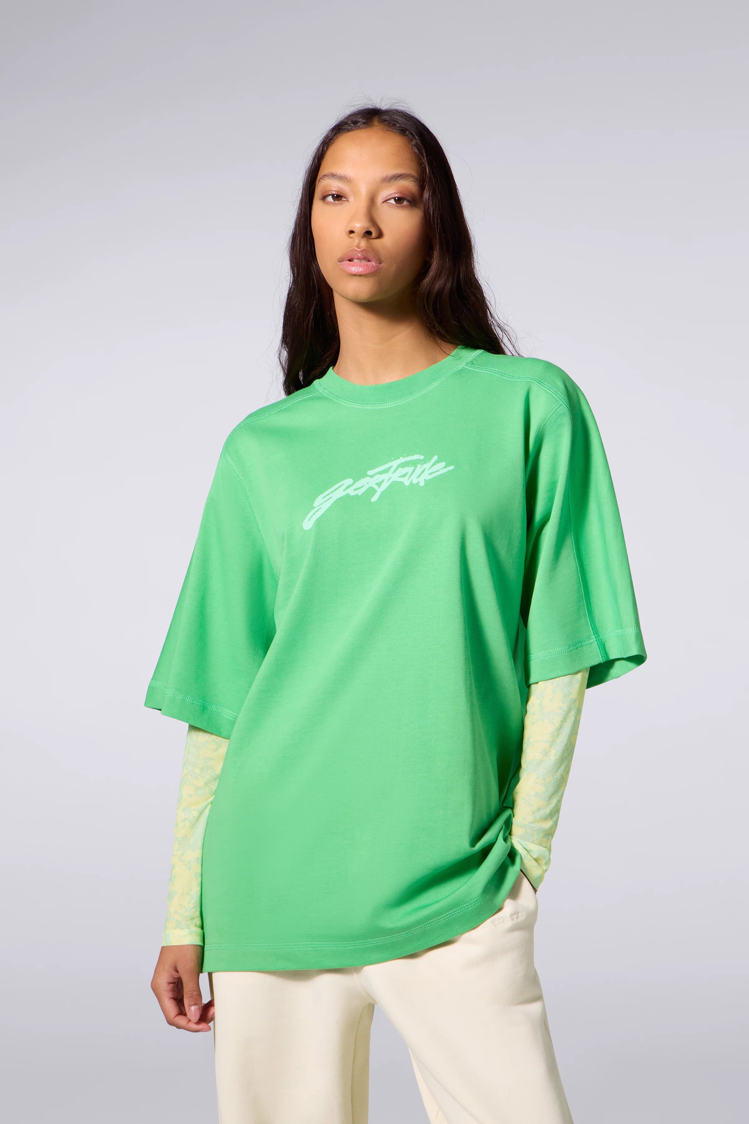 T-shirt André Graffiti Mixte Vert