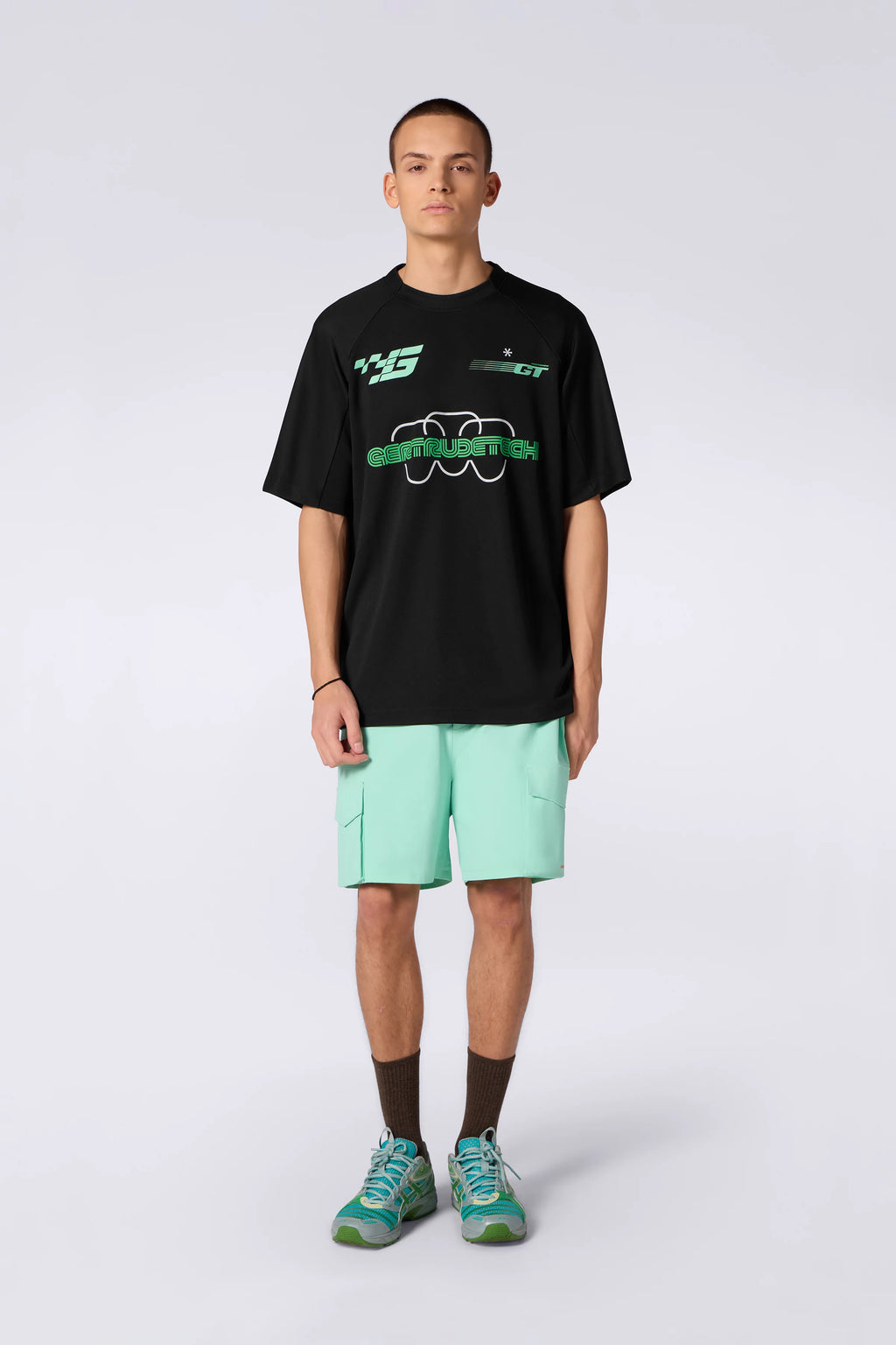 T-shirt Baseball Baris Mixte Black