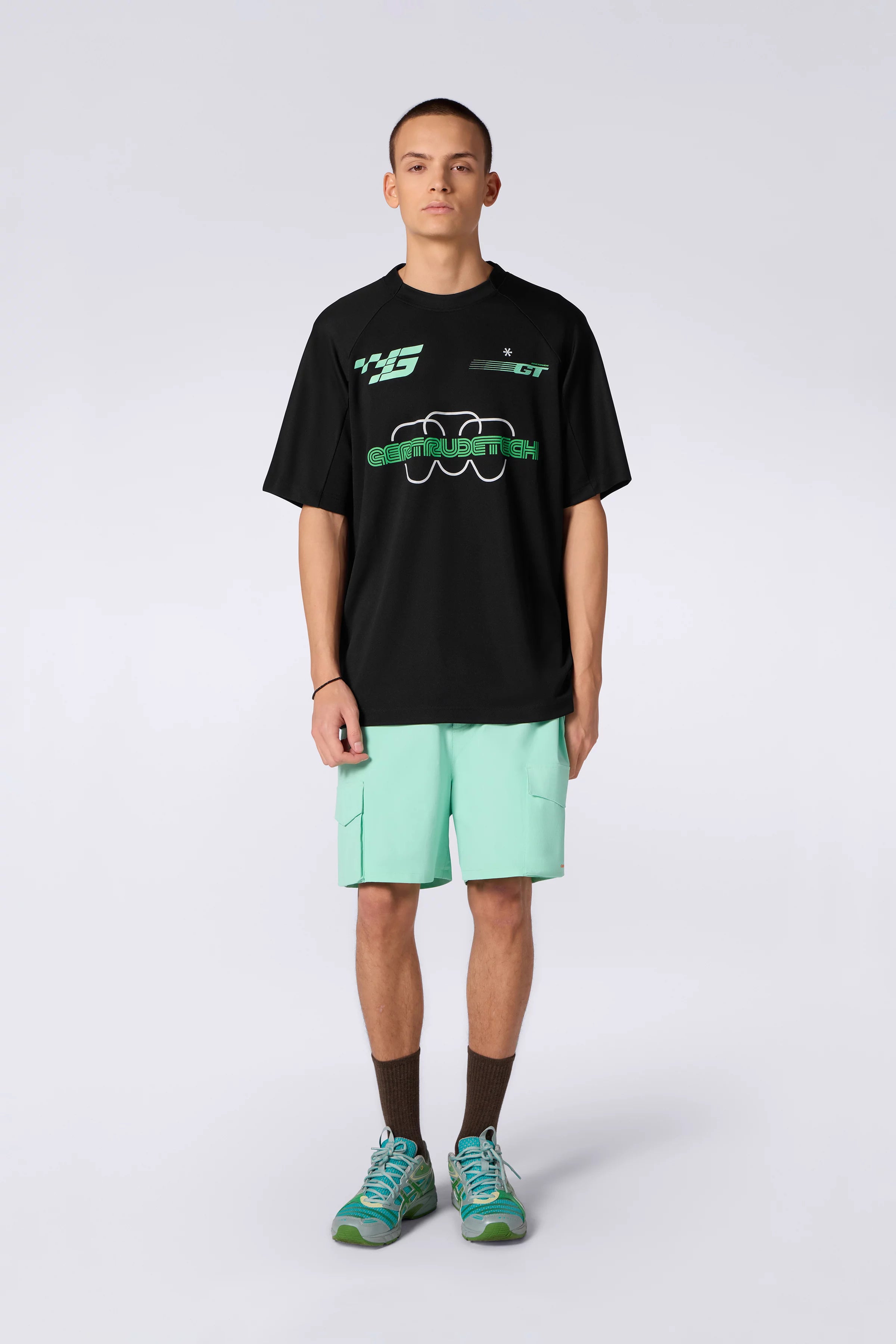 T-shirt Baseball Baris Mixte Black