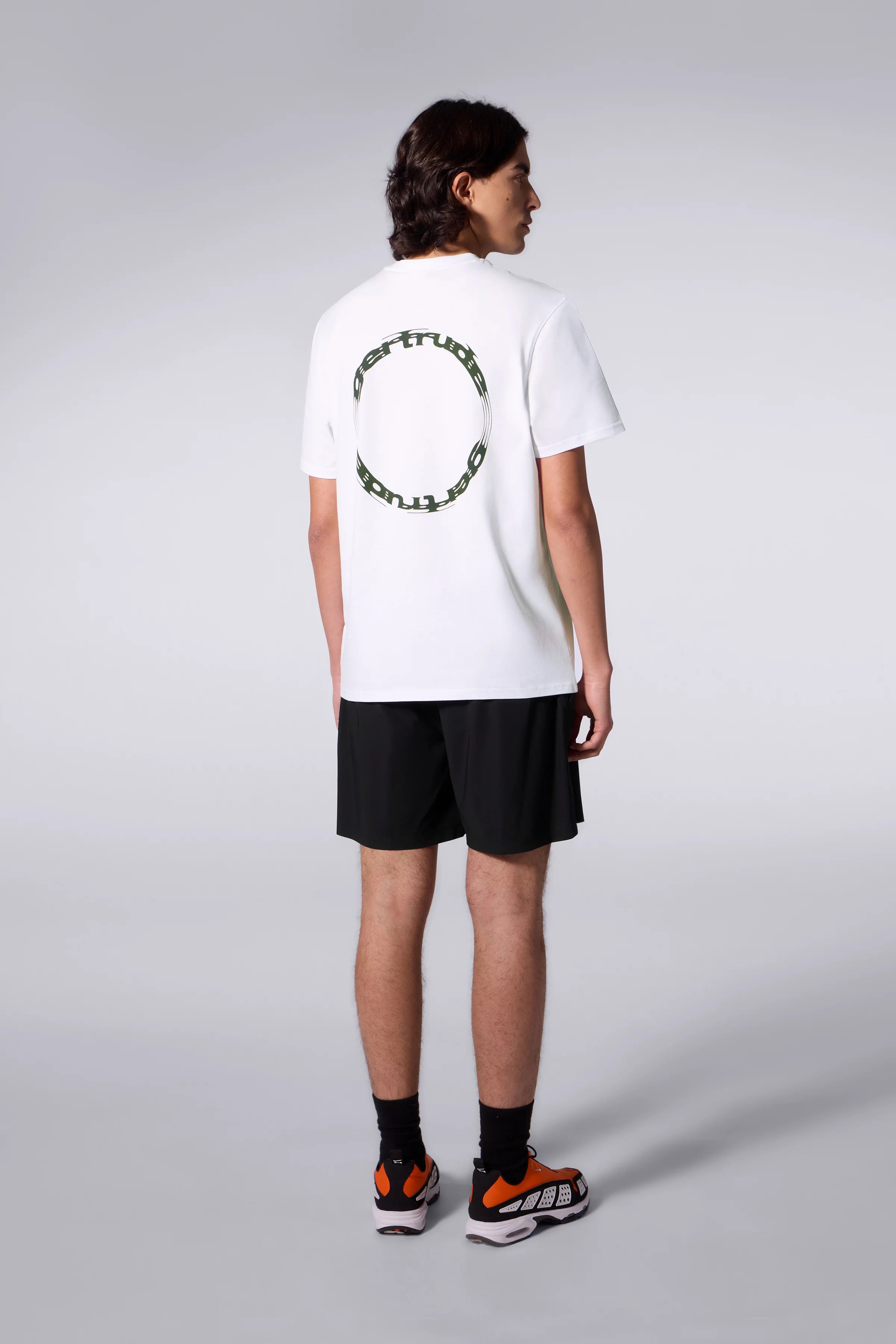 T-shirt Print Leonce Cypher Mixte Blanc