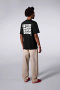 T-shirt Print Leonce Fluidity Mixte Black