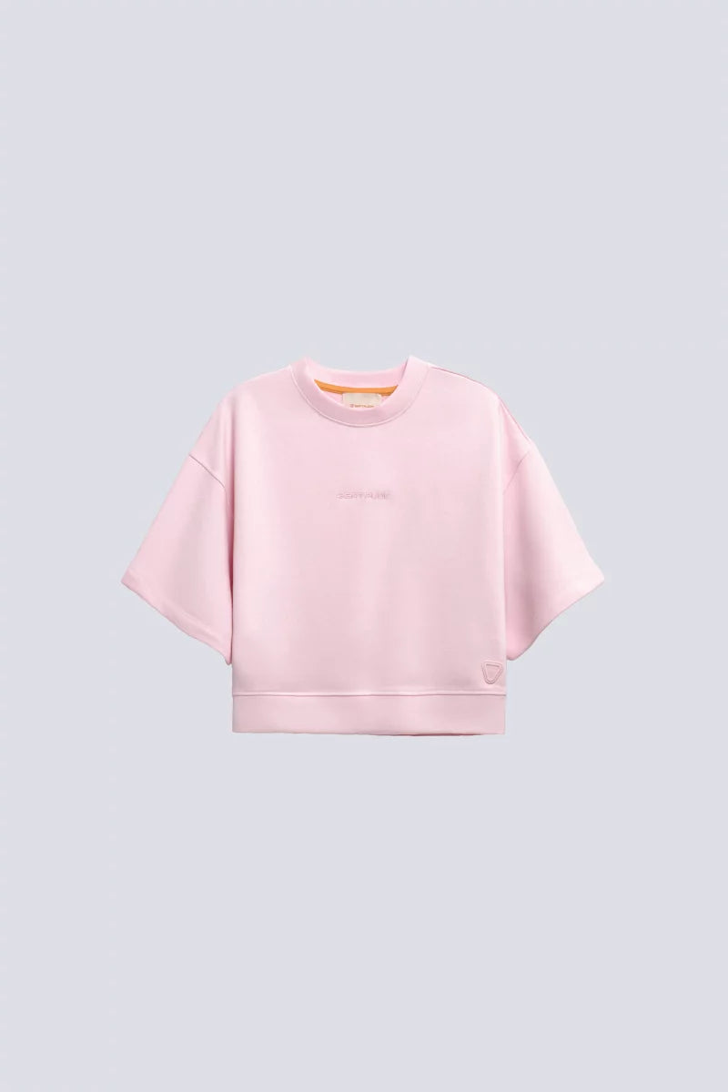 Sweat Cropped Molleton Adonia Blush