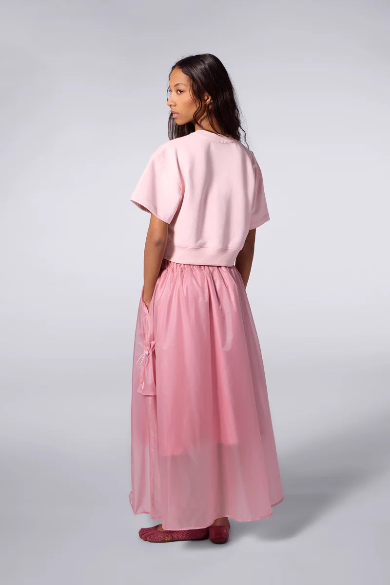Sweat Cropped Molleton Adonia Blush