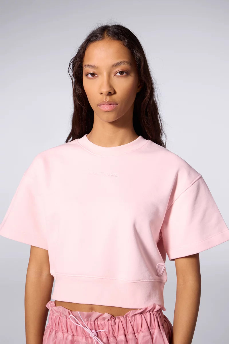 Sweat Cropped Molleton Adonia Blush