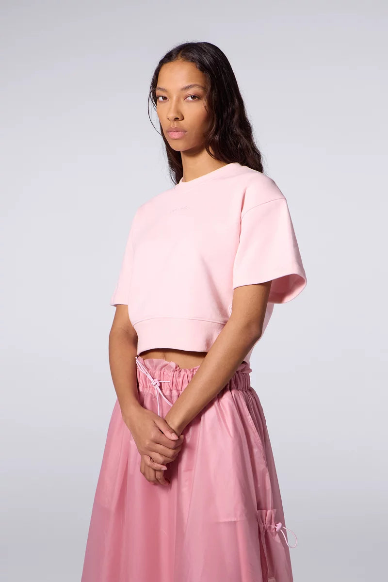 Sweat Cropped Molleton Adonia Blush