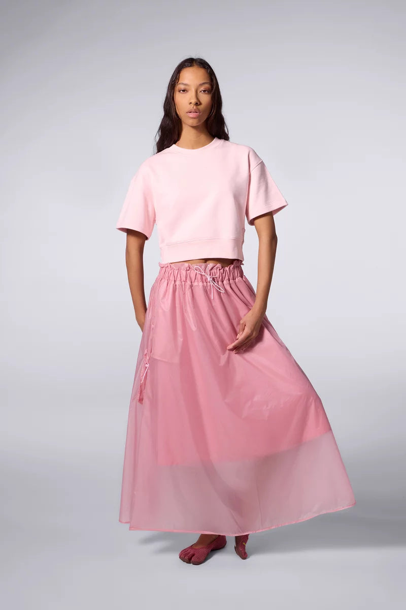 Sweat Cropped Molleton Adonia Blush
