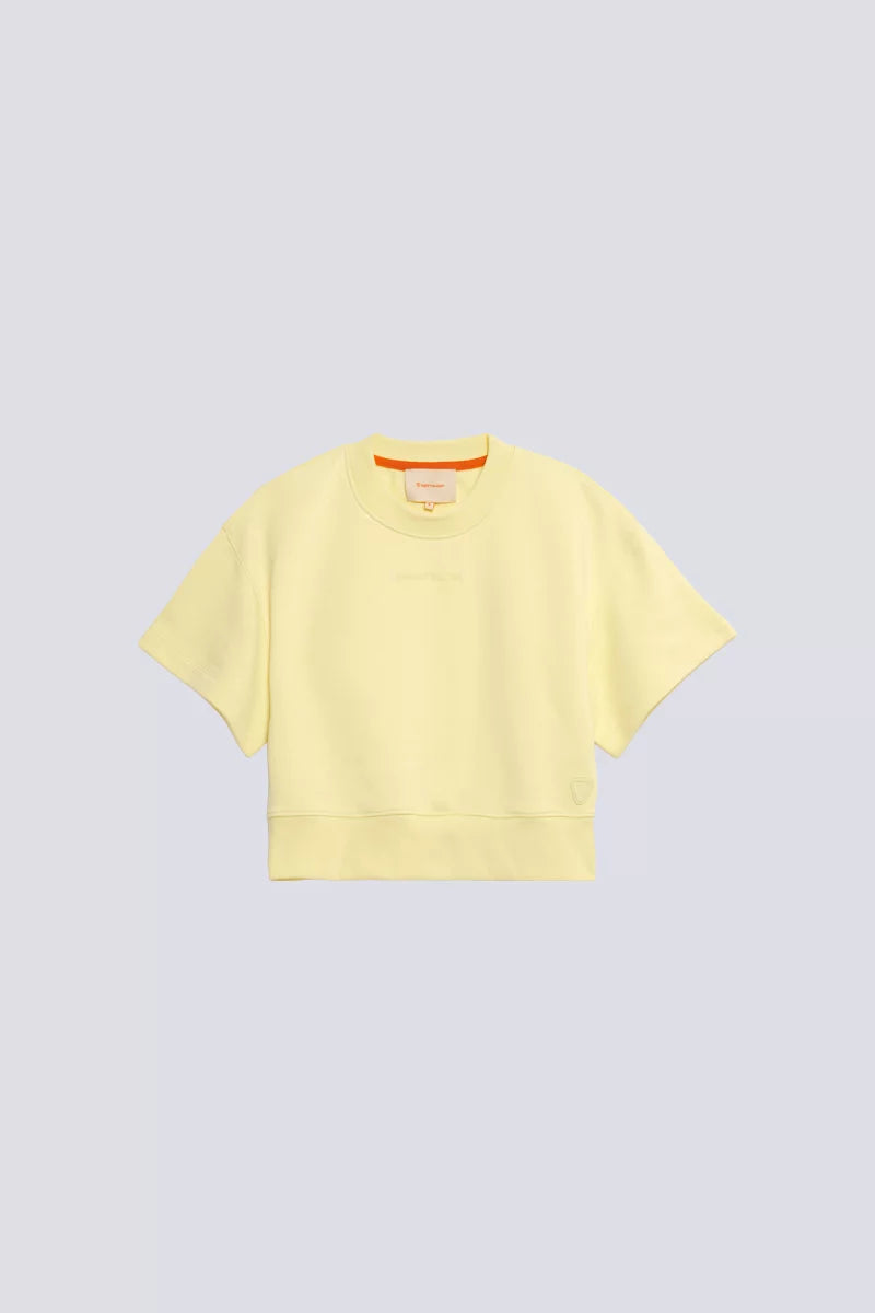 Sweat Cropped Molleton Adonia Poussin