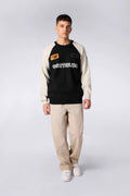 Pull Jacquard Bicolore Alain Club Black/Creme