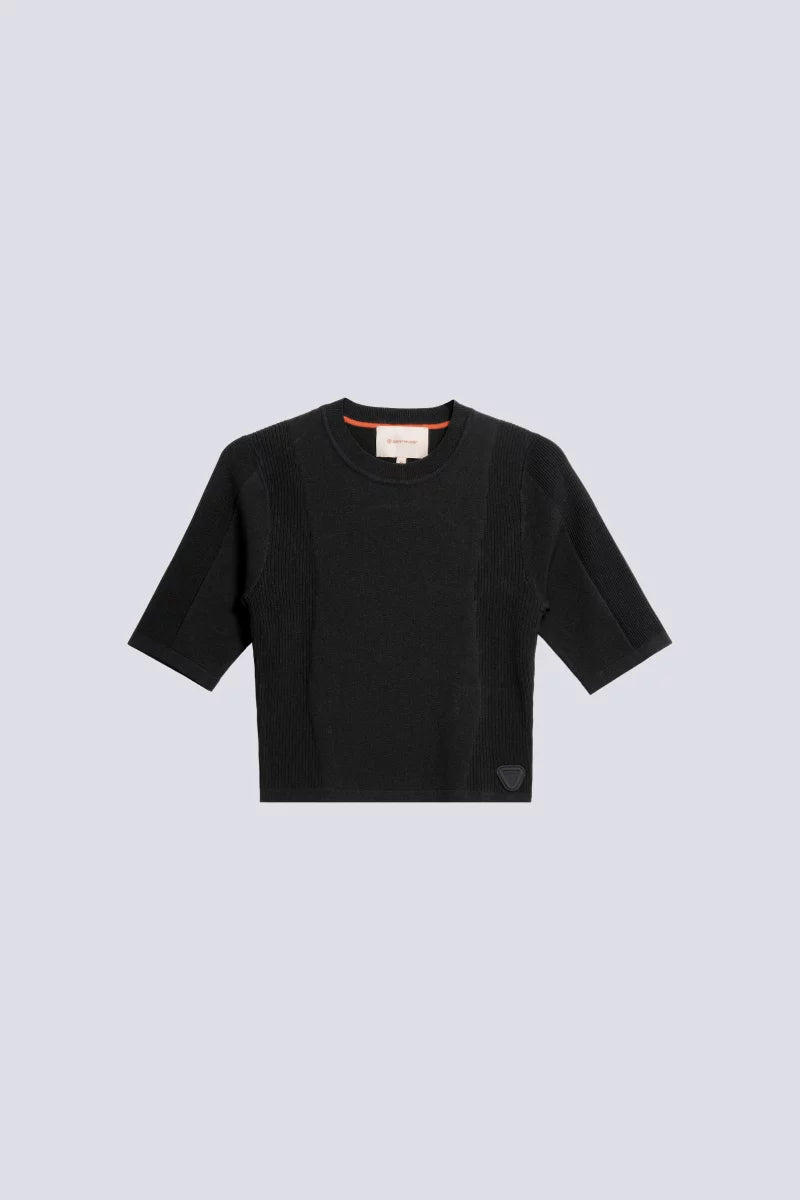 Top Ajusté Dos Nu Alta Black