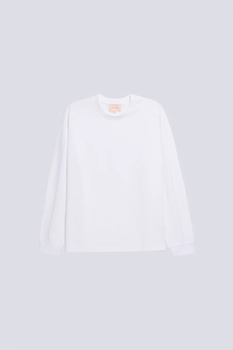 T-shirt Manches Longues Amine Blanc