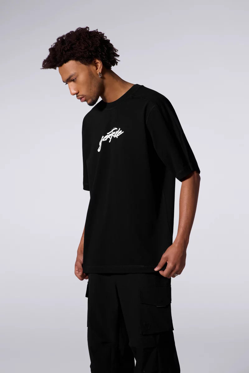 T-shirt André Graffiti Mixte Black