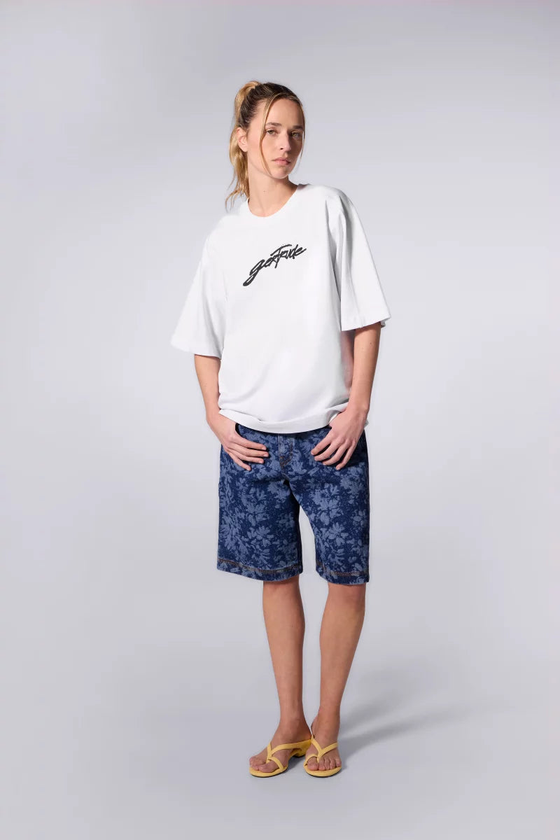 T-shirt André Graffiti Mixte Blanc