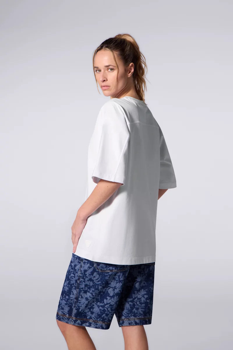 T-shirt André Graffiti Mixte Blanc