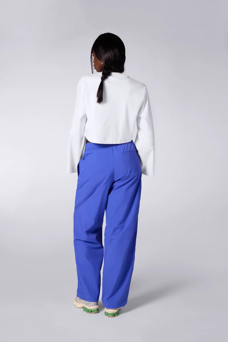 T-shirt Court Drapé Ava Blanc
