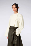 T-shirt Court Drapé Ava Creme