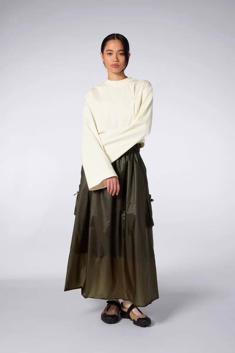 T-shirt Court Drapé Ava Creme