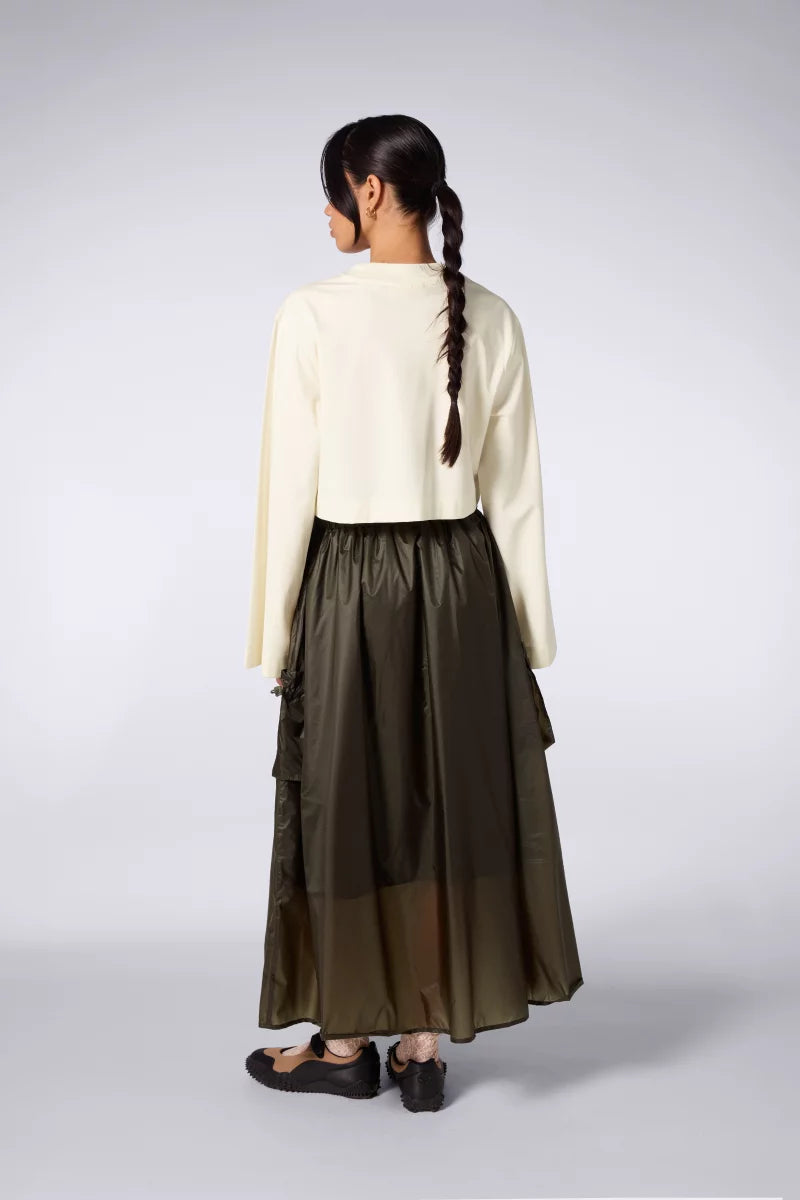 T-shirt Court Drapé Ava Creme