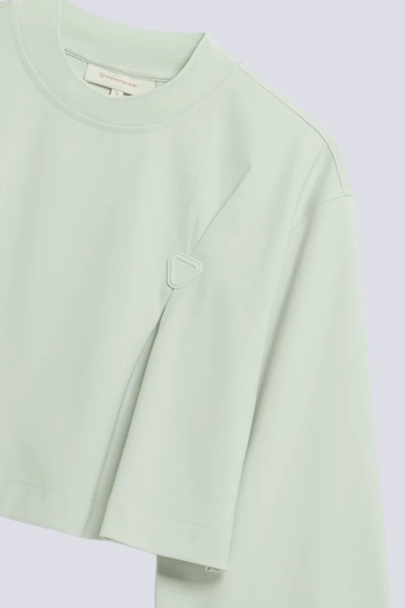T-shirt Court Drapé Ava Mousse