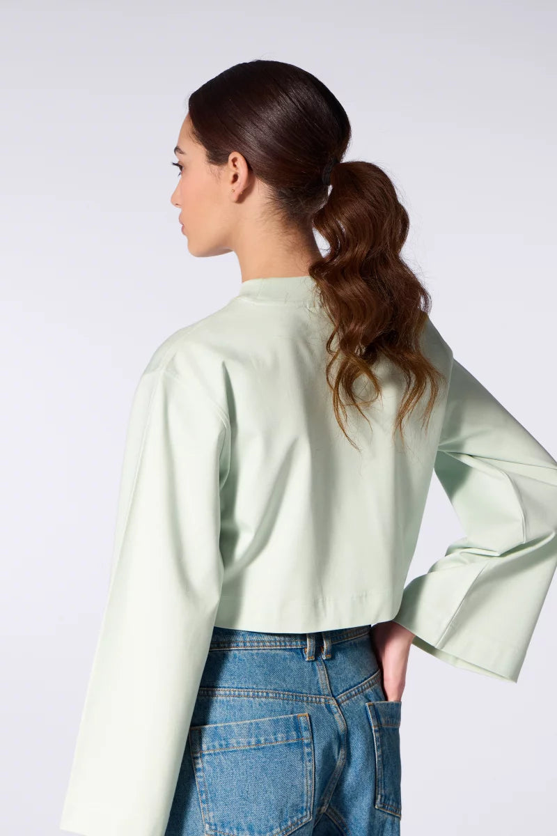 T-shirt Court Drapé Ava Mousse