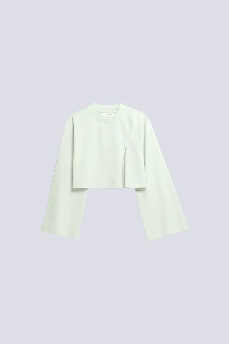 T-shirt Court Drapé Ava Mousse
