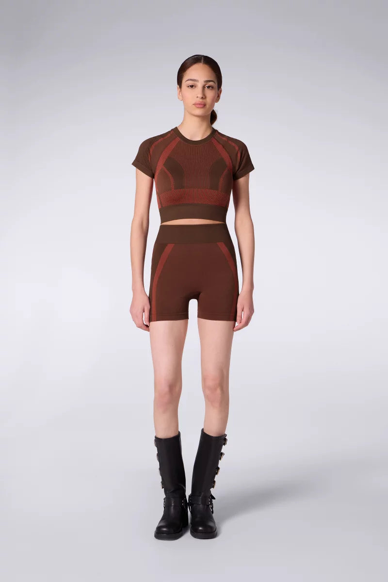Short Cycliste Baby Chocolat/Terracotta