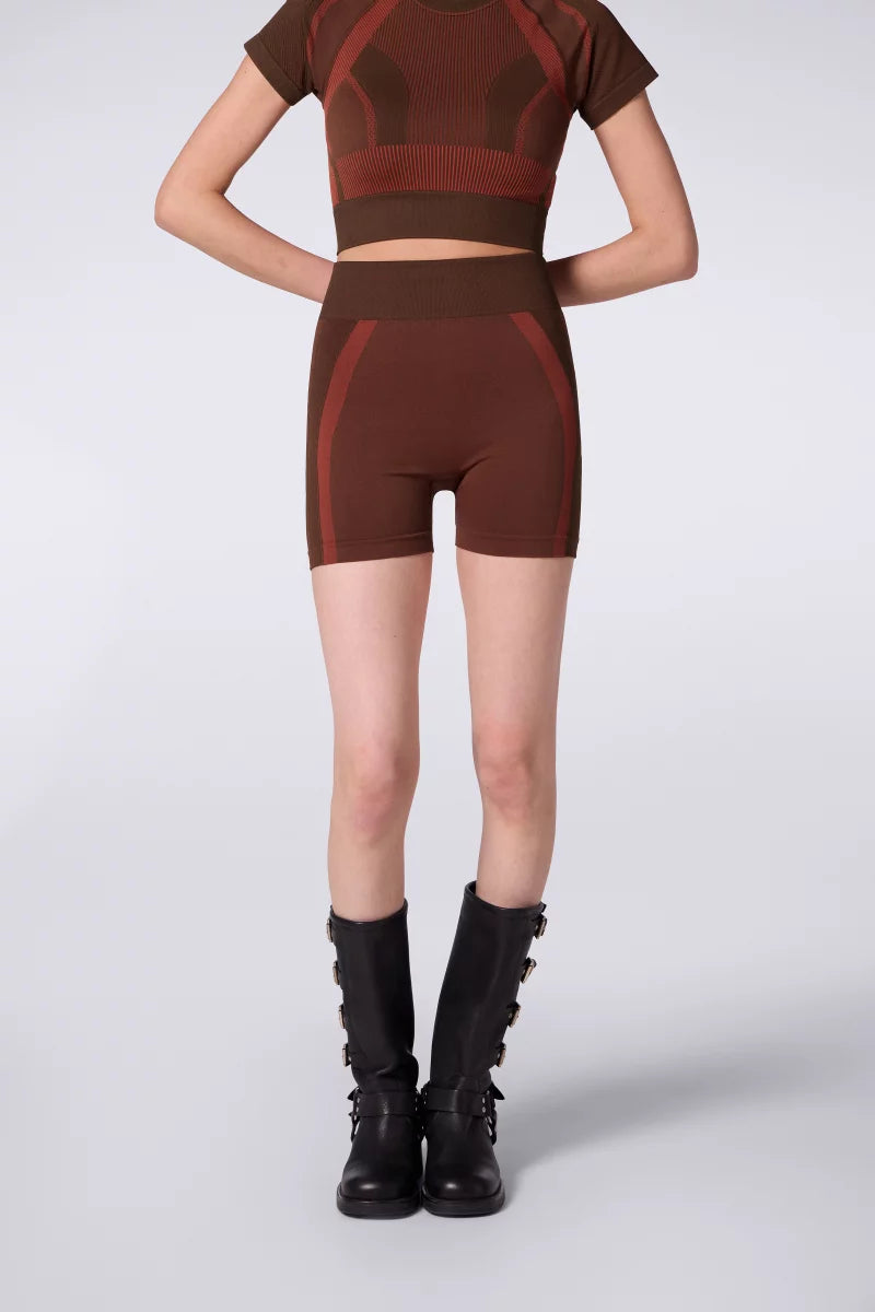 Short Cycliste Baby Chocolat/Terracotta