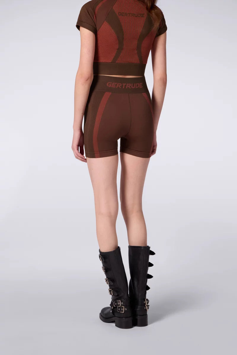 Short Cycliste Baby Chocolat/Terracotta