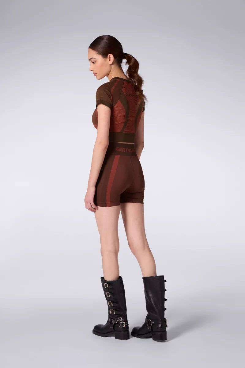 Short Cycliste Baby Chocolat/Terracotta