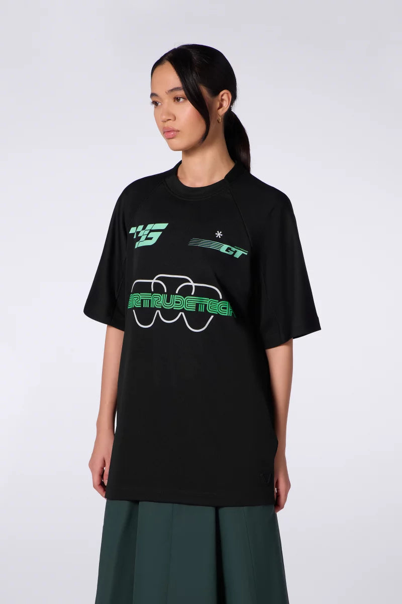 T-shirt Baseball Baris Mixte Black