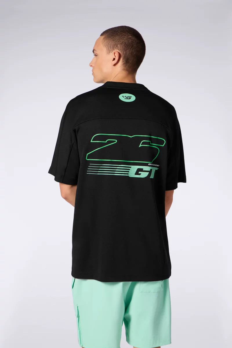 T-shirt Baseball Baris Mixte Black