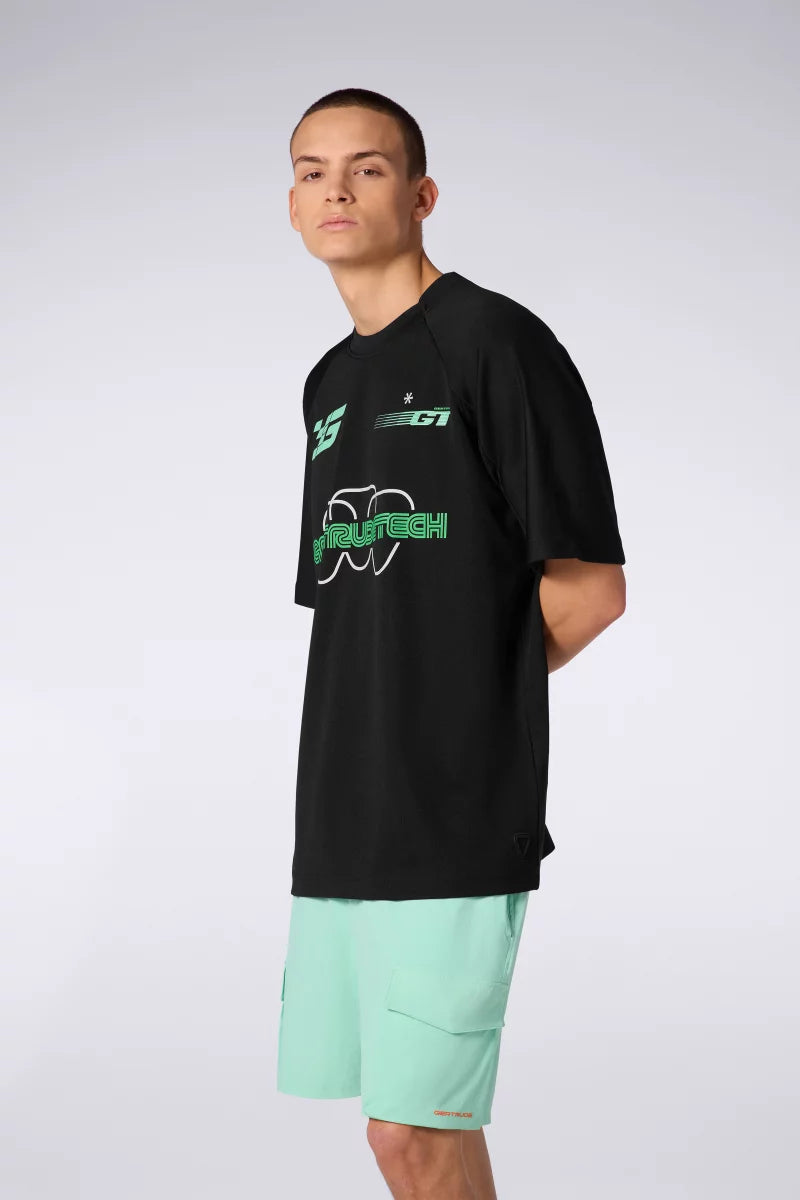 T-shirt Baseball Baris Mixte Black