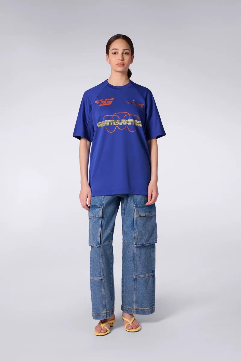 T-shirt Baseball Baris Mixte Saphir