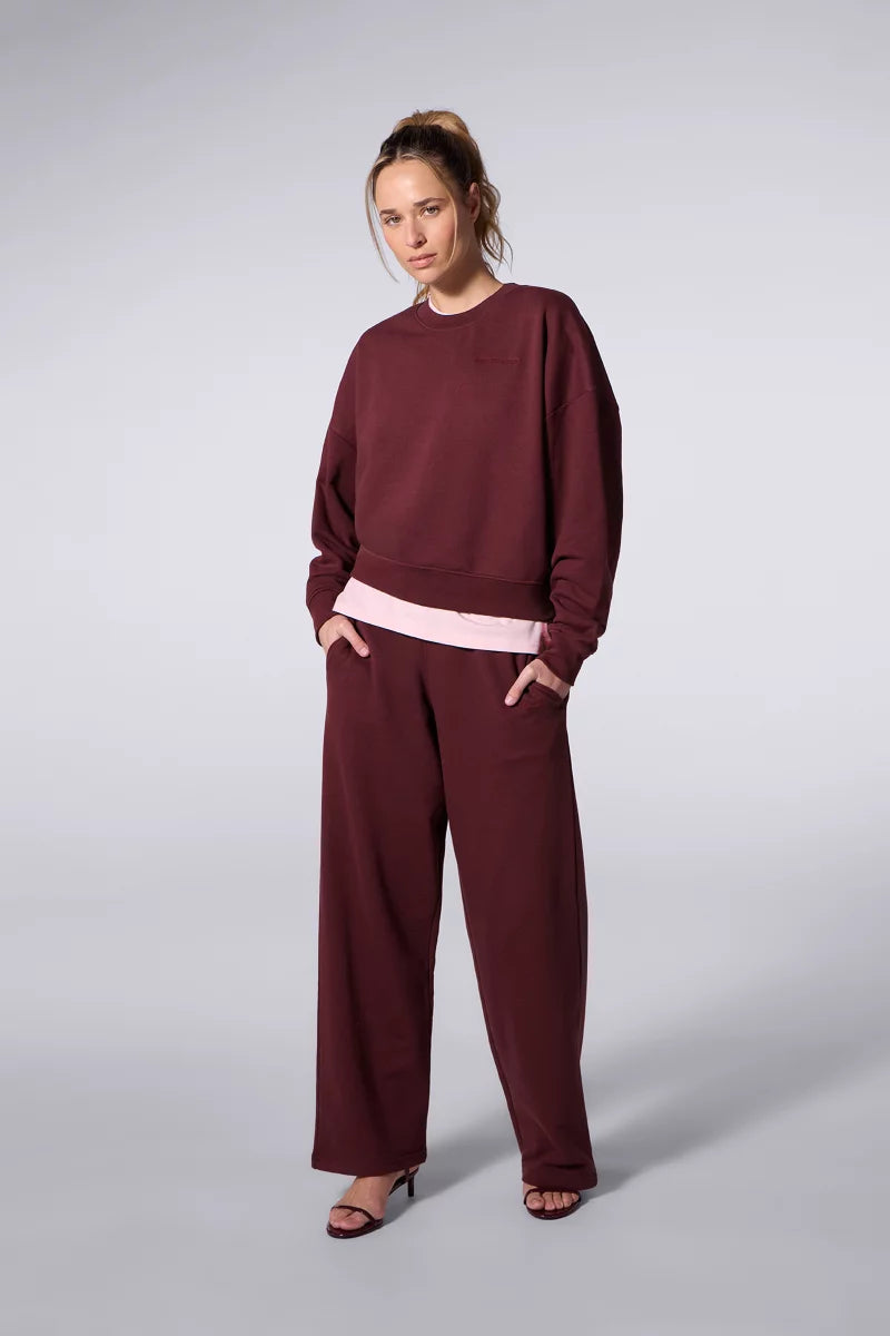Sweat Court Ample Cath Bordeaux