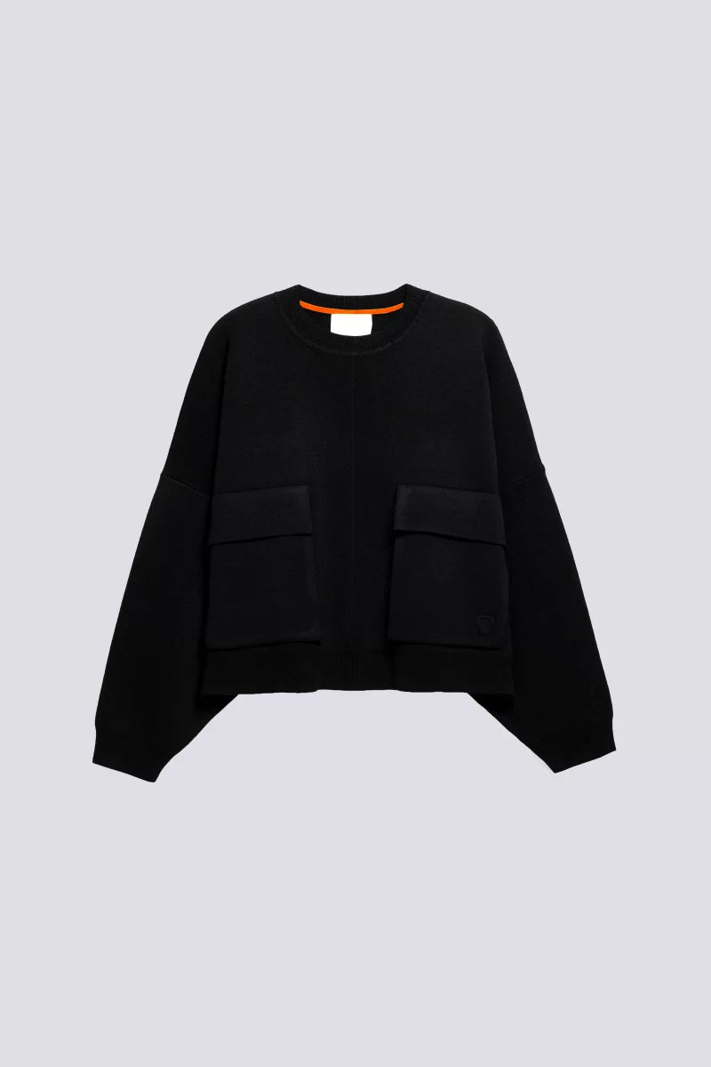 Pull Maille à poches Chandler Black