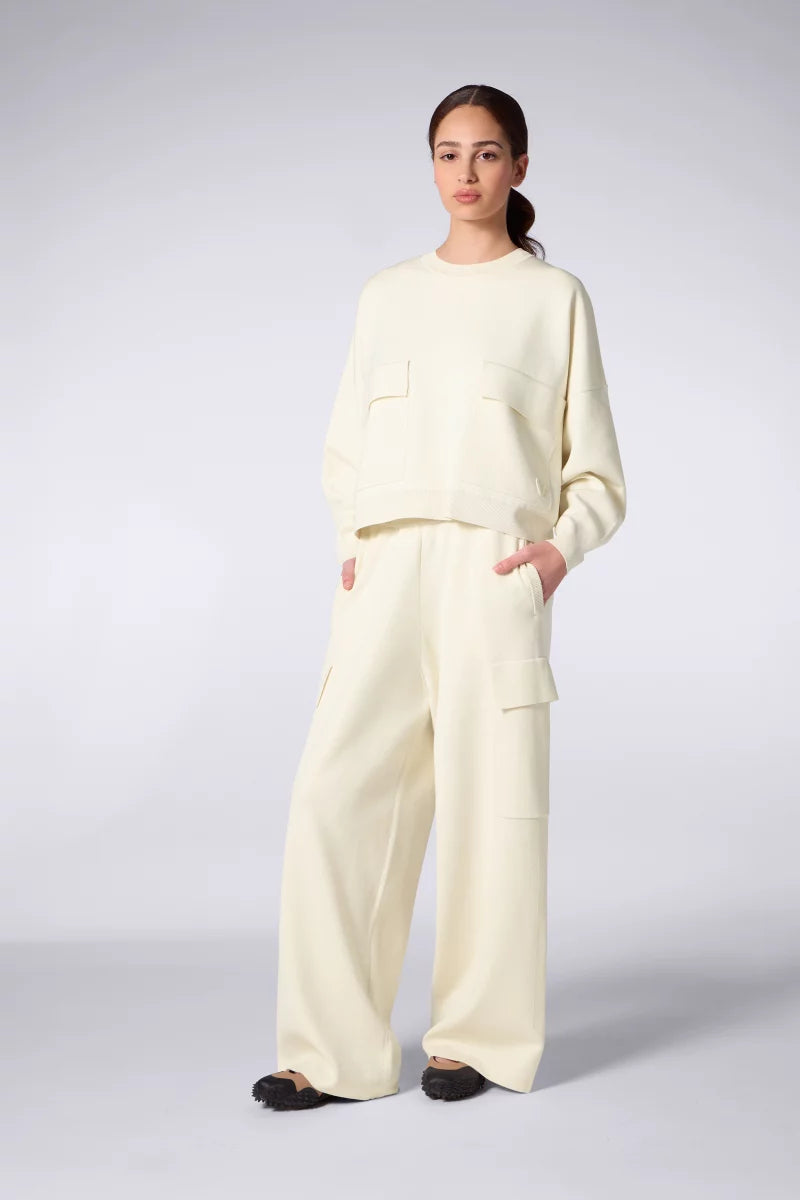 Pull Maille à poches Chandler Creme