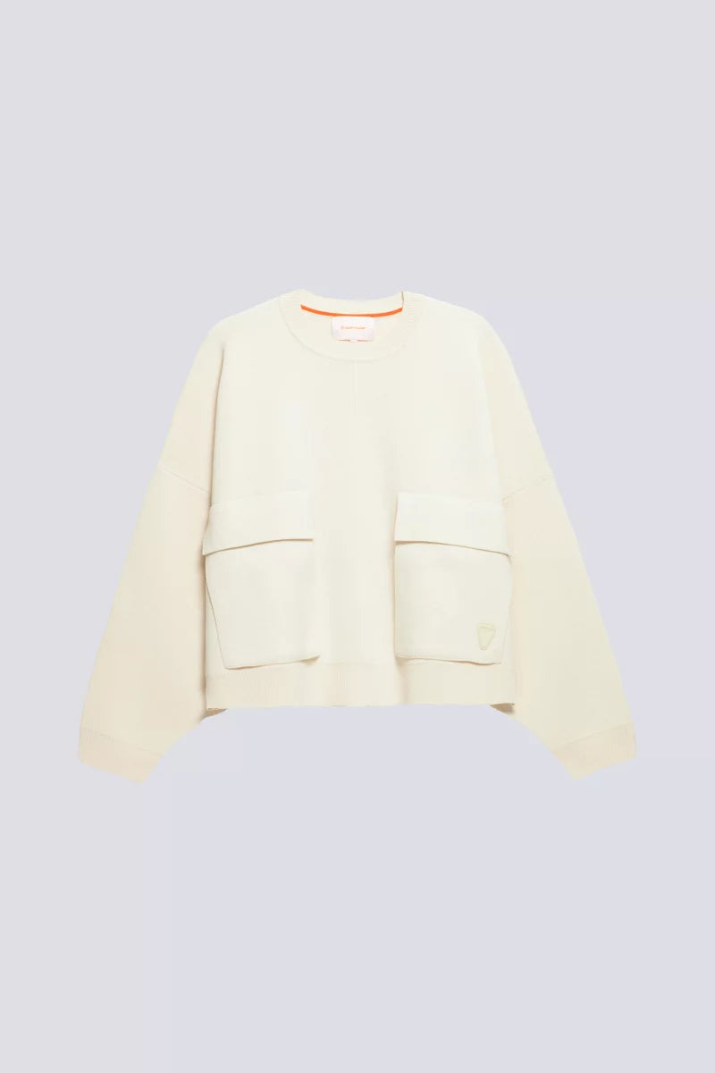 Pull Maille à poches Chandler Creme