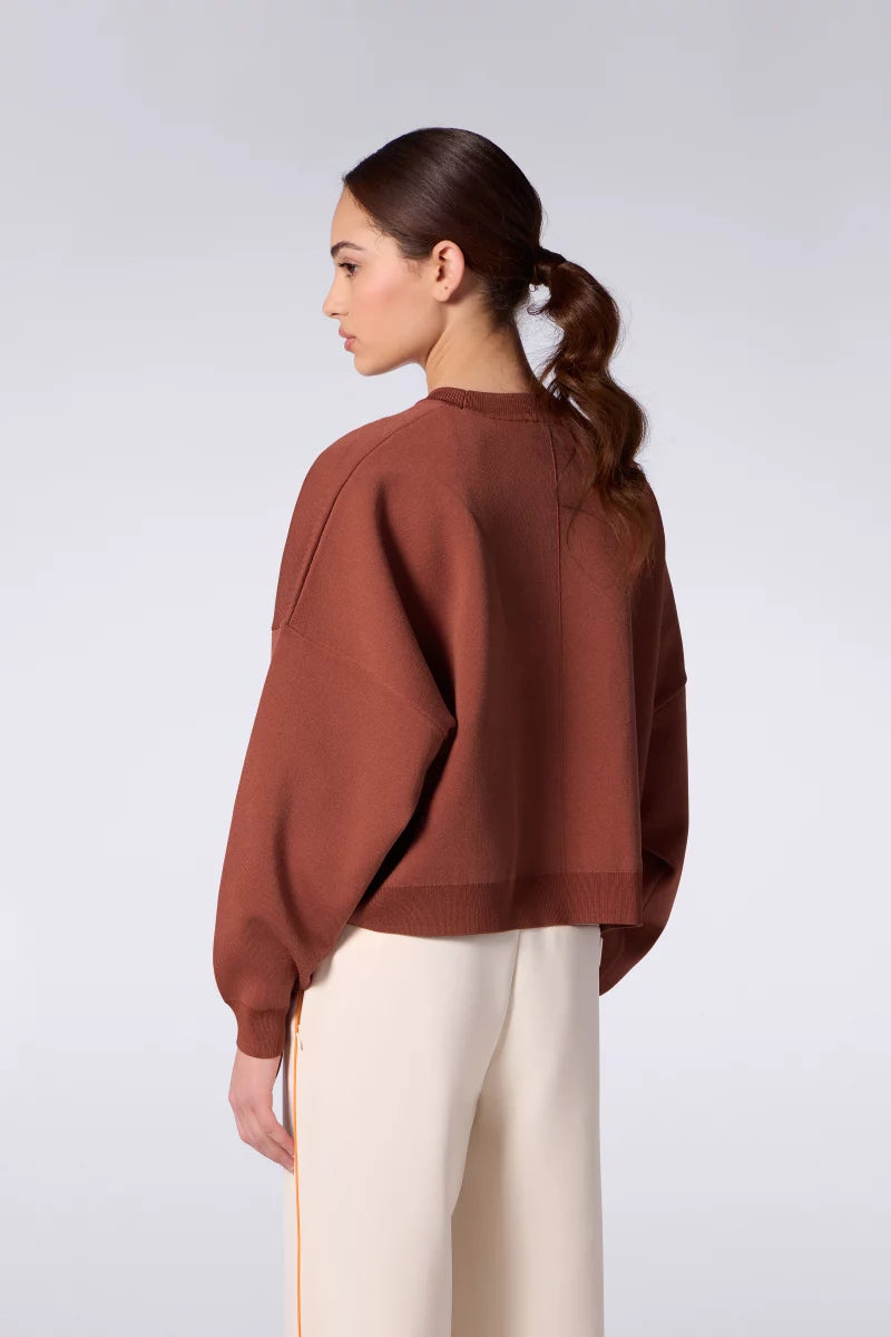 Pull Maille à poches Chandler Terracotta