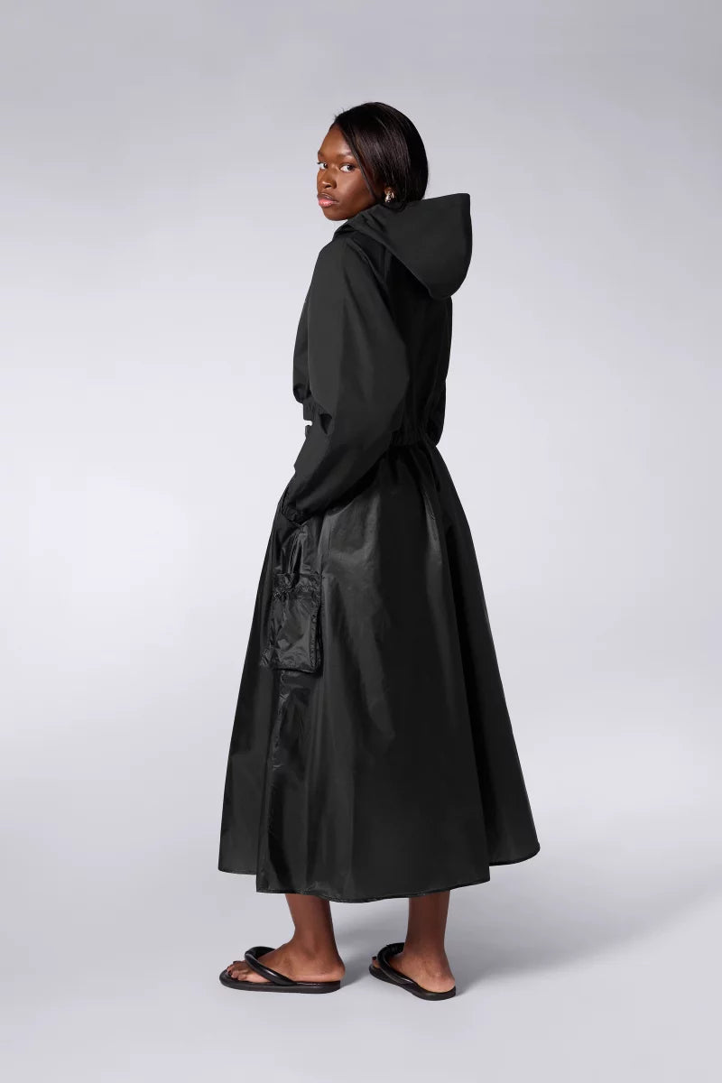 Jupe Longue en Nylon Denise Black