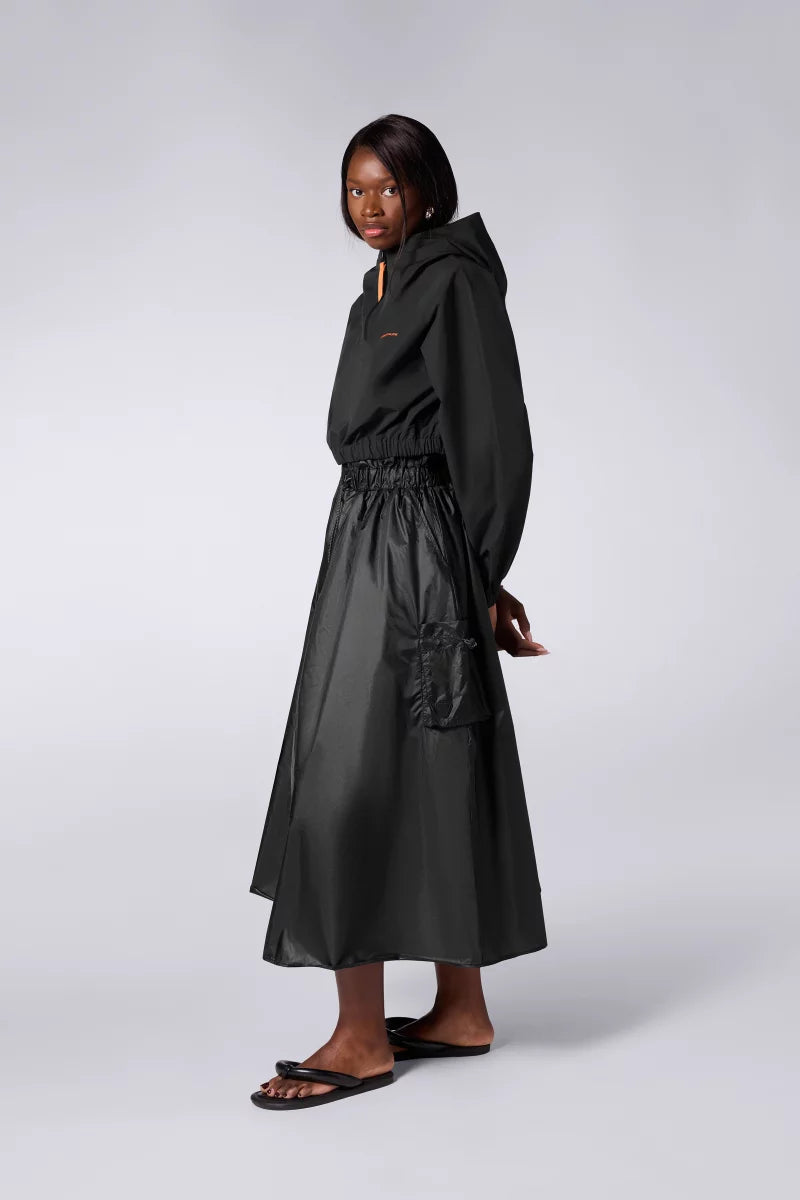 Jupe Longue en Nylon Denise Black