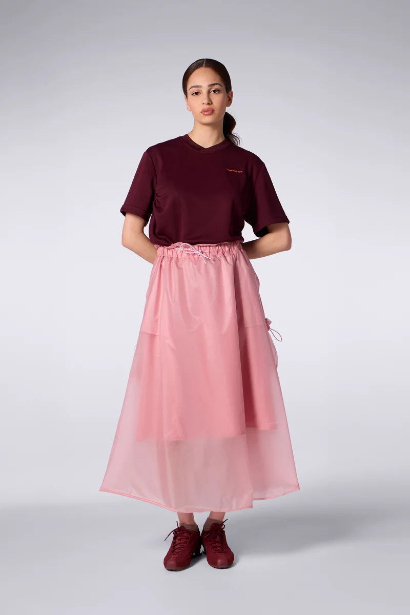 Jupe Longue en Nylon Denise Blush