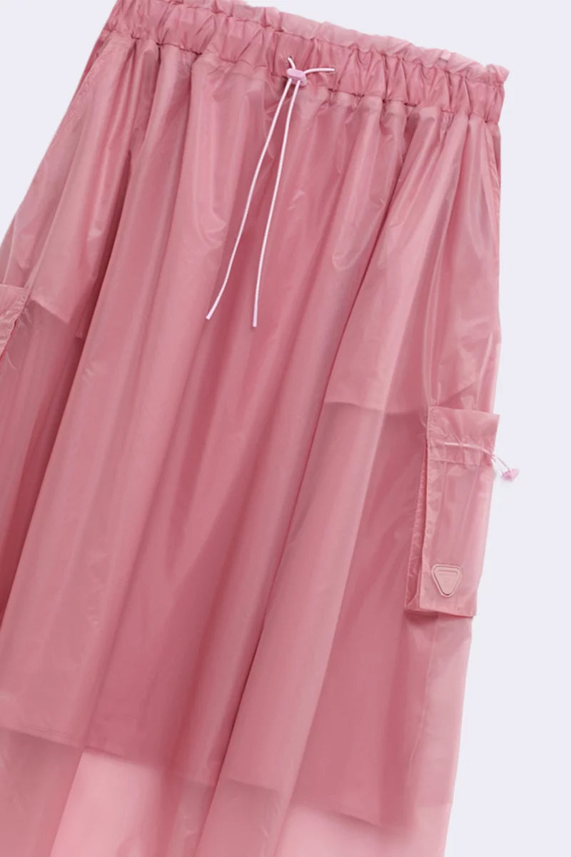 Jupe Longue en Nylon Denise Blush