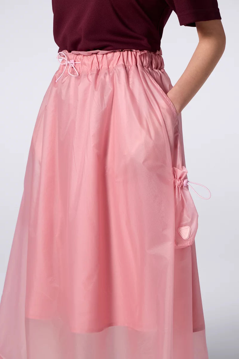 Jupe Longue en Nylon Denise Blush