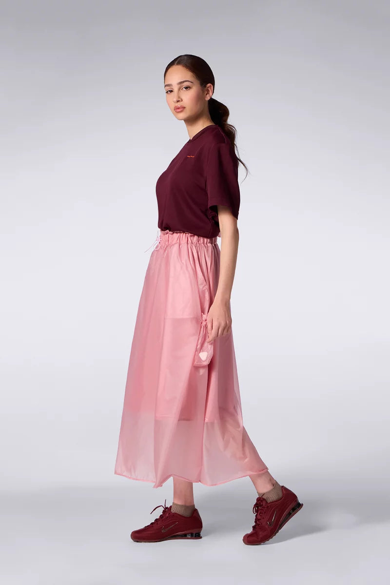 Jupe Longue en Nylon Denise Blush