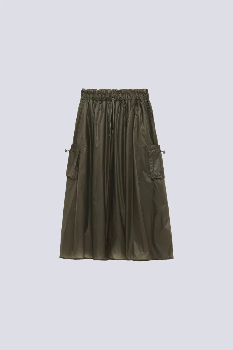 Jupe Longue en Nylon Denise Khaki