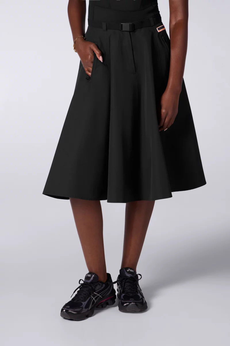 Jupe Midi Ceinturée Eline Black