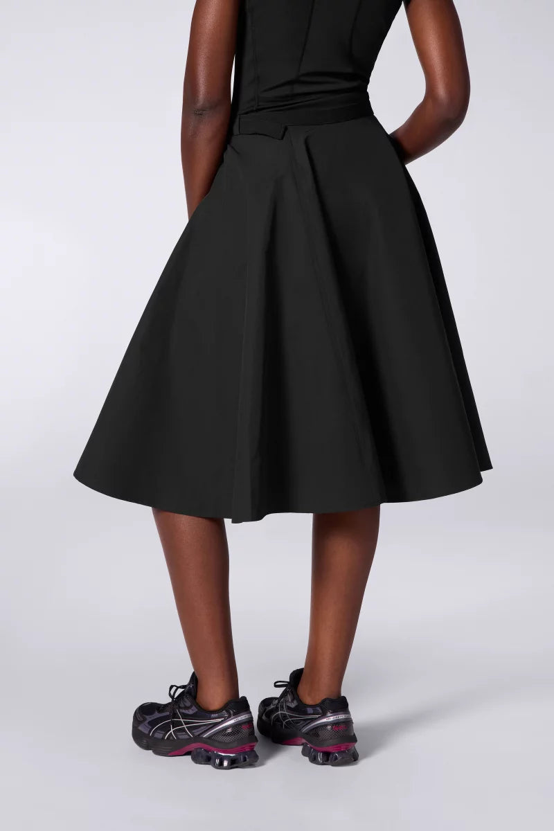 Jupe Midi Ceinturée Eline Black