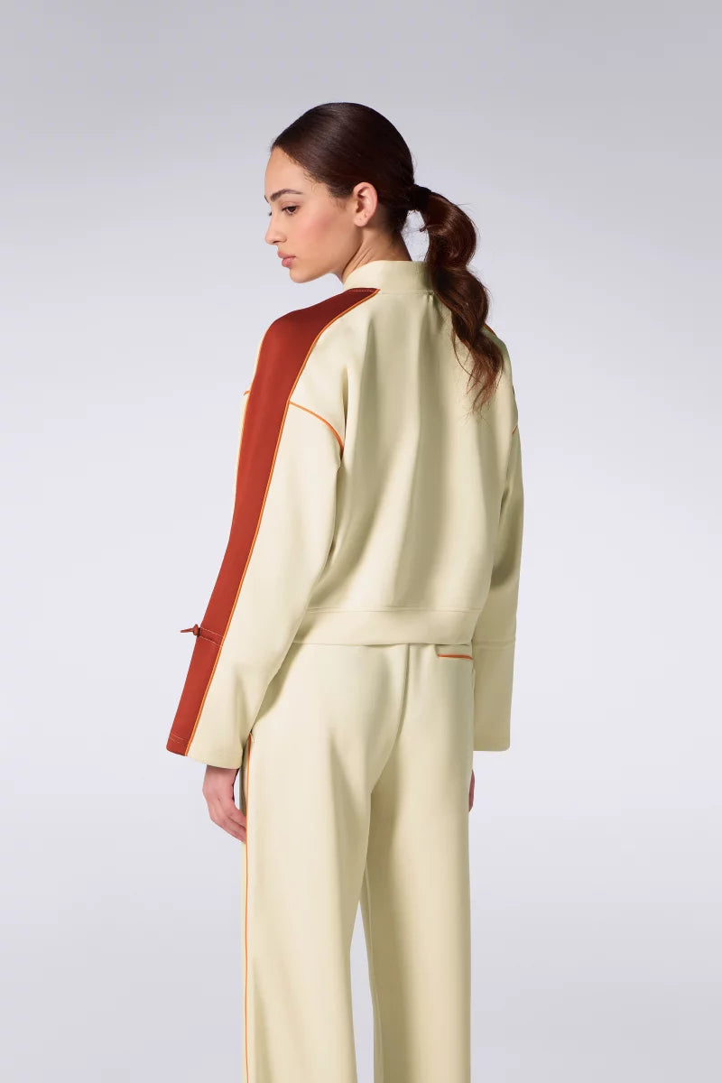 Veste de Jogging Courte Esmee Sun Creme/Terracotta