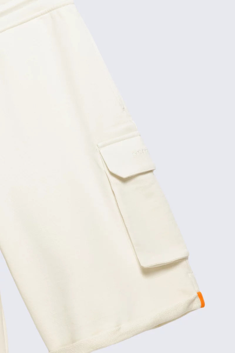 Short Cargo Molleton Ivar Creme